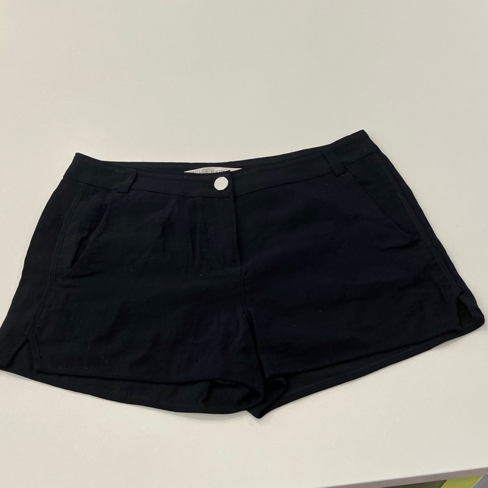 RACHEL Rachel Roy Black High-Waist Tailored Shorts